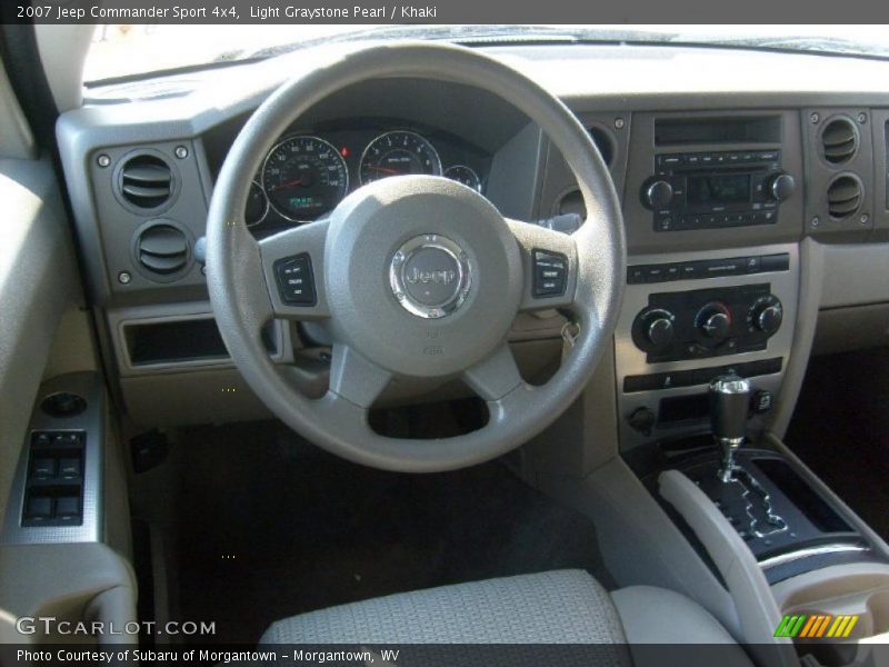 Light Graystone Pearl / Khaki 2007 Jeep Commander Sport 4x4