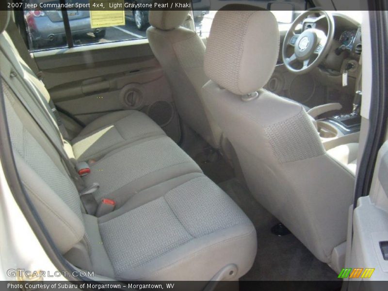 Light Graystone Pearl / Khaki 2007 Jeep Commander Sport 4x4