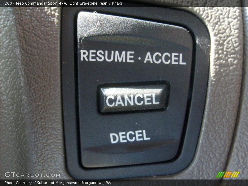 Light Graystone Pearl / Khaki 2007 Jeep Commander Sport 4x4