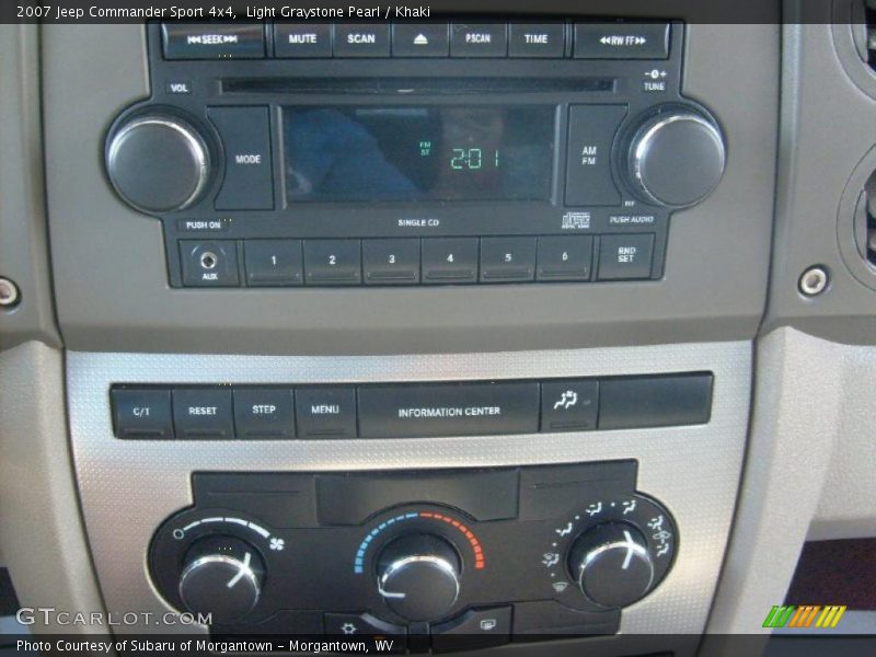 Light Graystone Pearl / Khaki 2007 Jeep Commander Sport 4x4