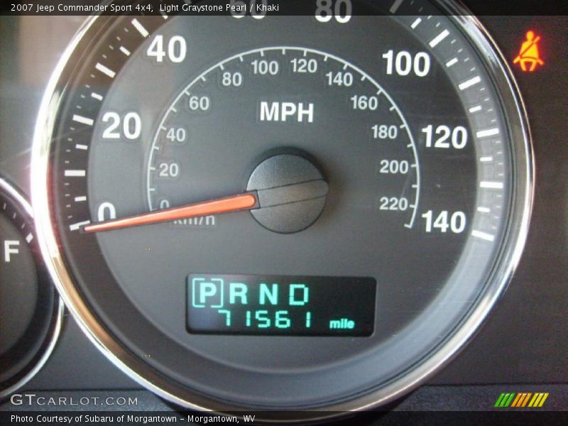 Light Graystone Pearl / Khaki 2007 Jeep Commander Sport 4x4