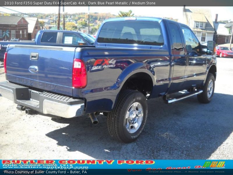 Dark Blue Pearl Metallic / Medium Stone 2010 Ford F350 Super Duty FX4 SuperCab 4x4