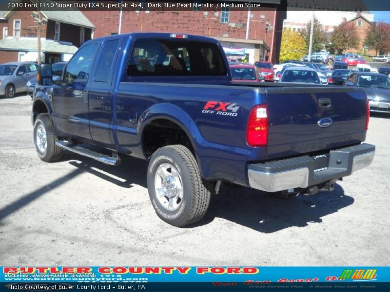 Dark Blue Pearl Metallic / Medium Stone 2010 Ford F350 Super Duty FX4 SuperCab 4x4
