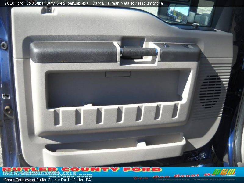 Dark Blue Pearl Metallic / Medium Stone 2010 Ford F350 Super Duty FX4 SuperCab 4x4