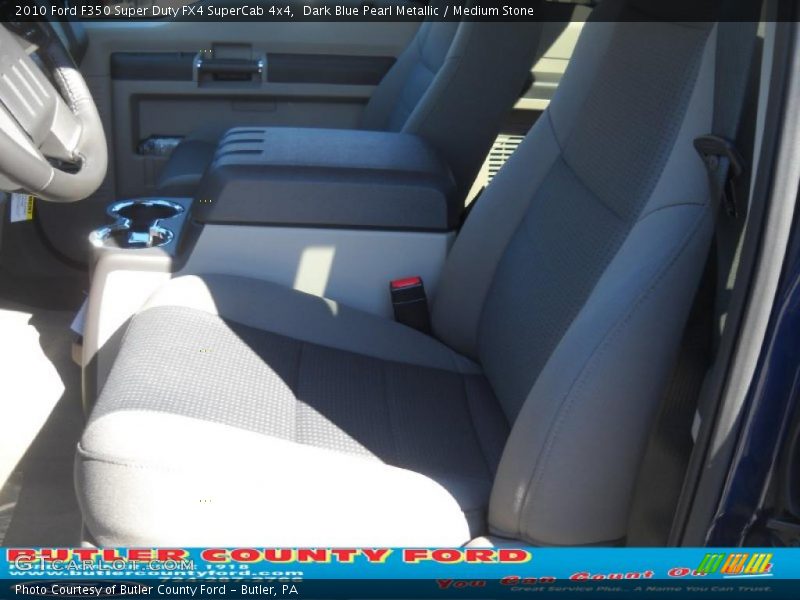 Dark Blue Pearl Metallic / Medium Stone 2010 Ford F350 Super Duty FX4 SuperCab 4x4