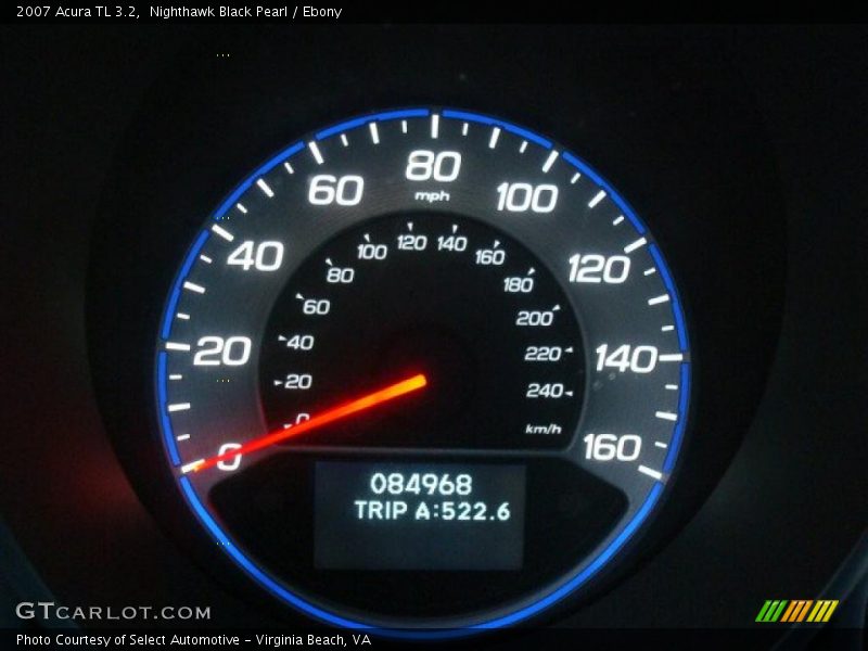Nighthawk Black Pearl / Ebony 2007 Acura TL 3.2
