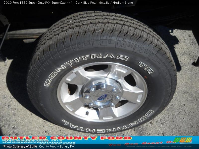Dark Blue Pearl Metallic / Medium Stone 2010 Ford F350 Super Duty FX4 SuperCab 4x4