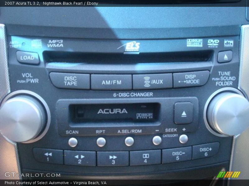 Nighthawk Black Pearl / Ebony 2007 Acura TL 3.2