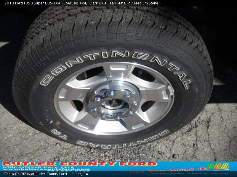 Dark Blue Pearl Metallic / Medium Stone 2010 Ford F350 Super Duty FX4 SuperCab 4x4