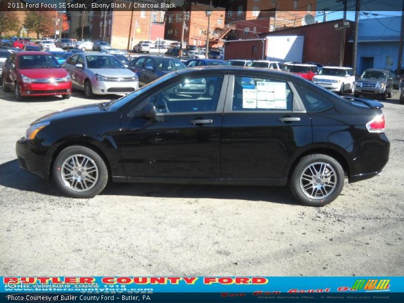 Ebony Black / Charcoal Black 2011 Ford Focus SE Sedan
