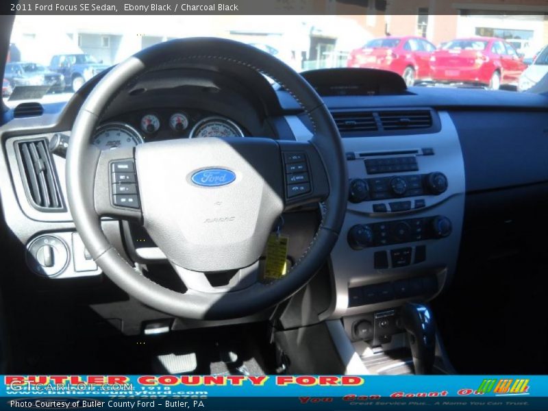 Ebony Black / Charcoal Black 2011 Ford Focus SE Sedan