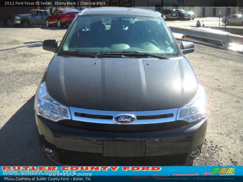 Ebony Black / Charcoal Black 2011 Ford Focus SE Sedan