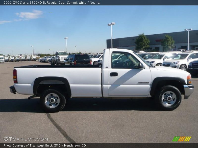 Summit White / Neutral 2001 GMC Sierra 2500HD SL Regular Cab