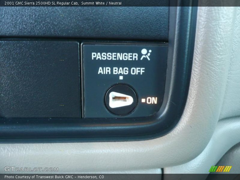 Summit White / Neutral 2001 GMC Sierra 2500HD SL Regular Cab