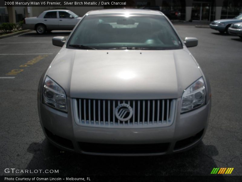 Silver Birch Metallic / Dark Charcoal 2008 Mercury Milan V6 Premier