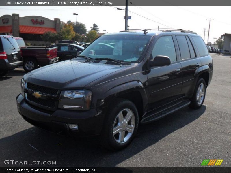 Dark Cherry Metallic / Light Gray 2008 Chevrolet TrailBlazer LT