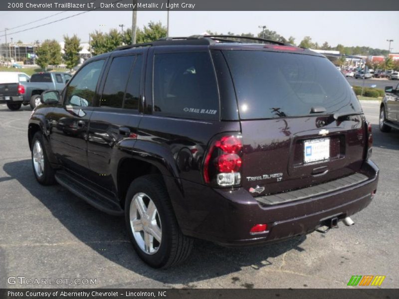 Dark Cherry Metallic / Light Gray 2008 Chevrolet TrailBlazer LT