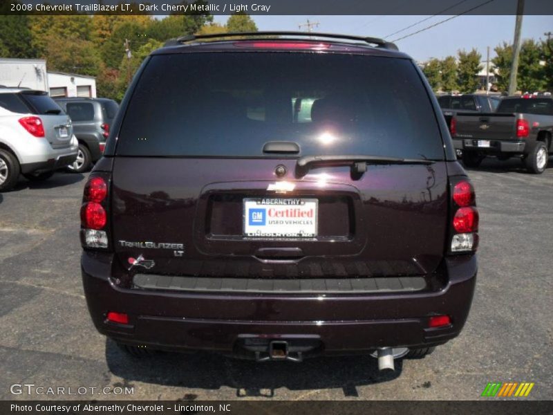 Dark Cherry Metallic / Light Gray 2008 Chevrolet TrailBlazer LT