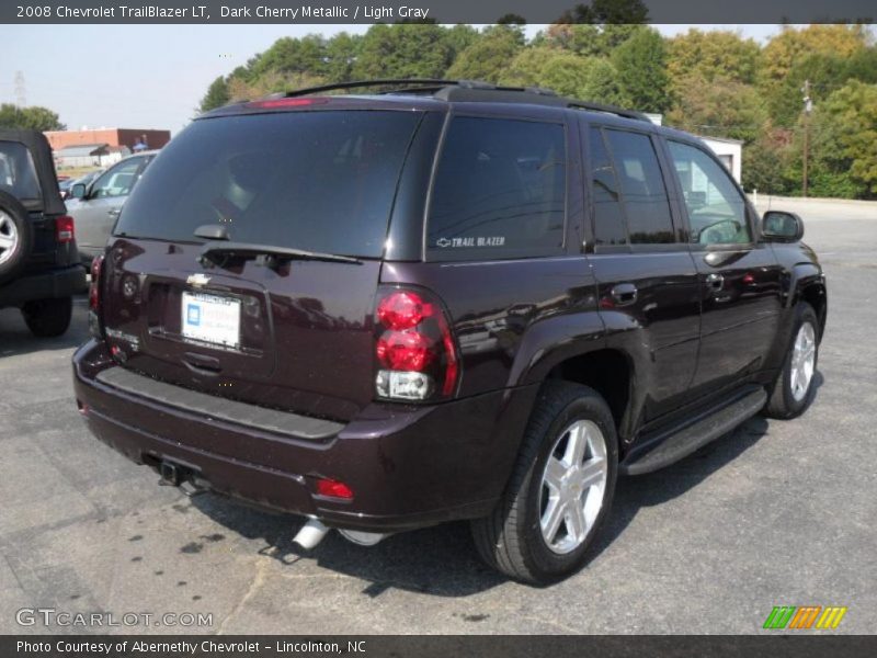 Dark Cherry Metallic / Light Gray 2008 Chevrolet TrailBlazer LT