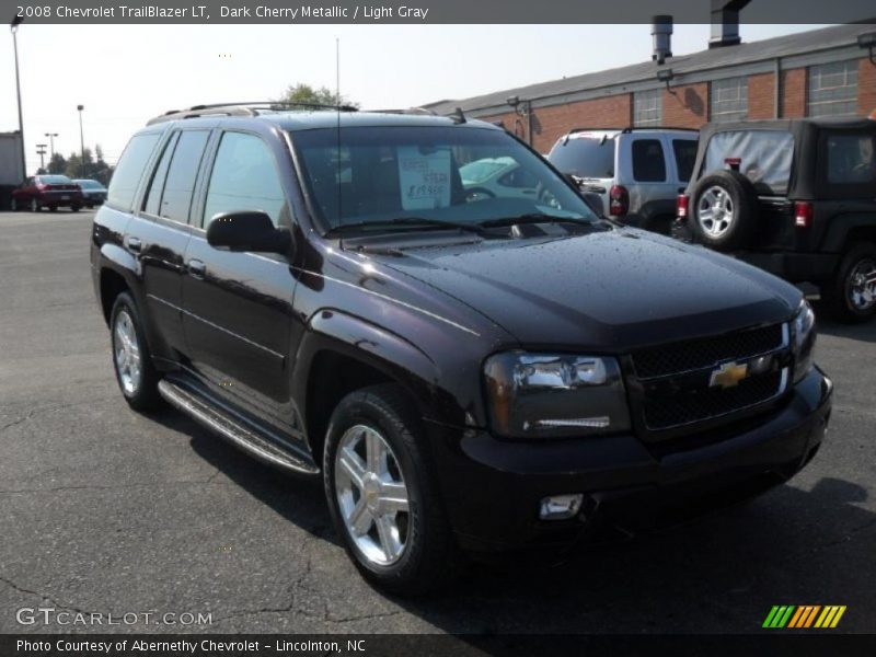 Dark Cherry Metallic / Light Gray 2008 Chevrolet TrailBlazer LT