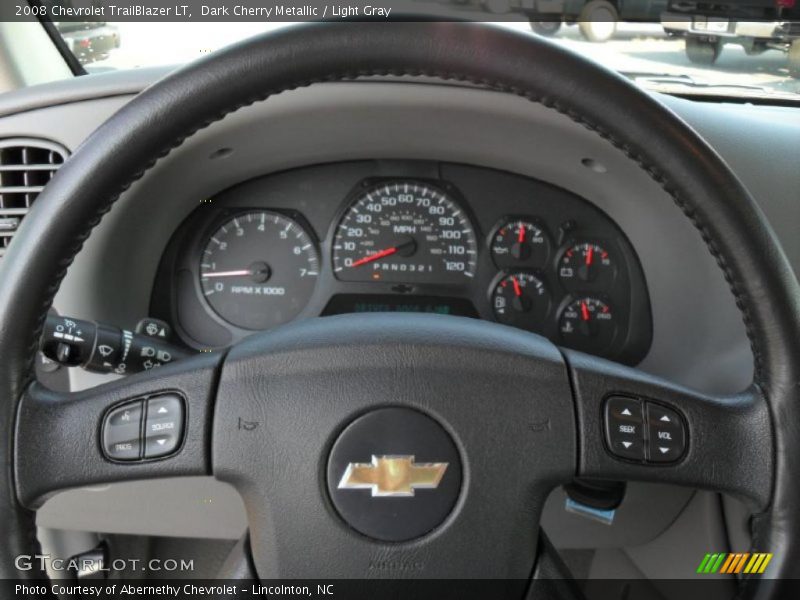 Dark Cherry Metallic / Light Gray 2008 Chevrolet TrailBlazer LT