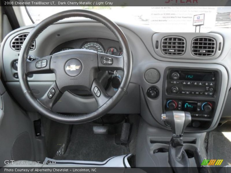 Dark Cherry Metallic / Light Gray 2008 Chevrolet TrailBlazer LT