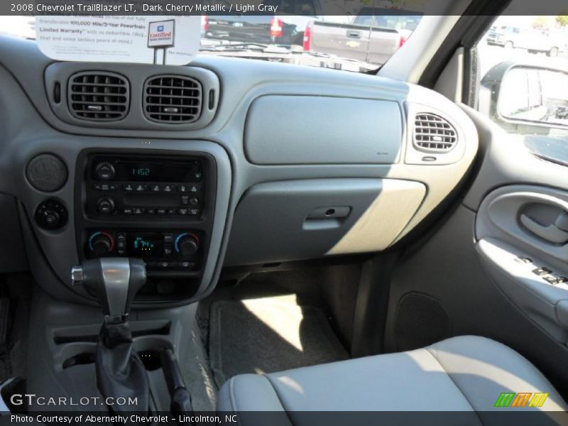 Dark Cherry Metallic / Light Gray 2008 Chevrolet TrailBlazer LT