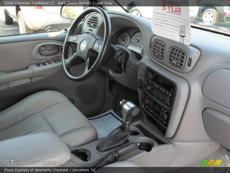 Dark Cherry Metallic / Light Gray 2008 Chevrolet TrailBlazer LT
