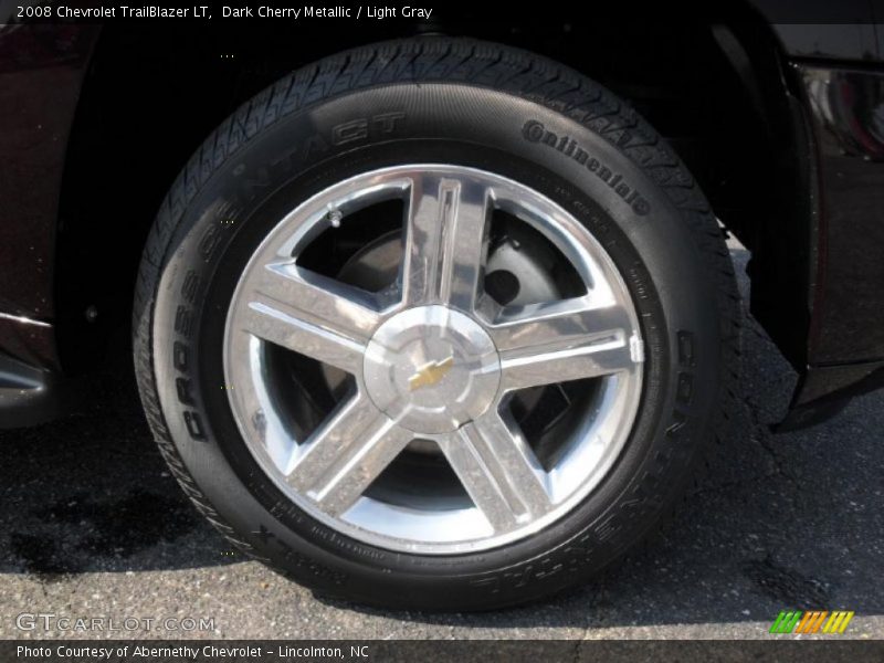 Dark Cherry Metallic / Light Gray 2008 Chevrolet TrailBlazer LT