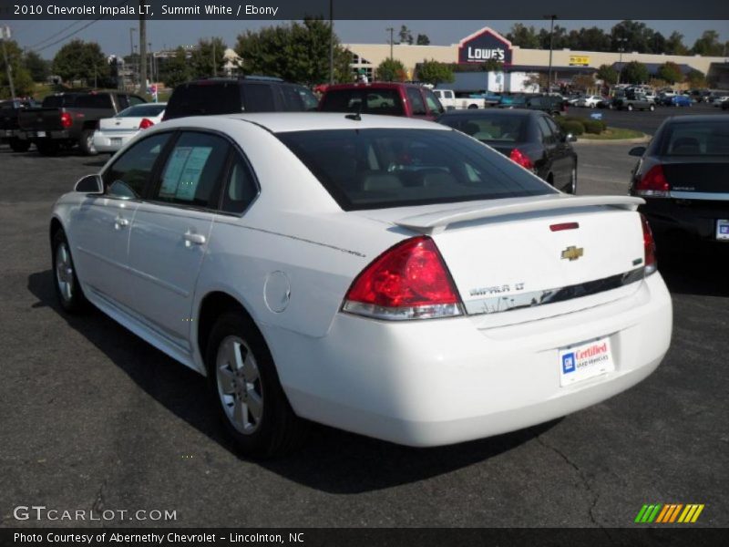 Summit White / Ebony 2010 Chevrolet Impala LT