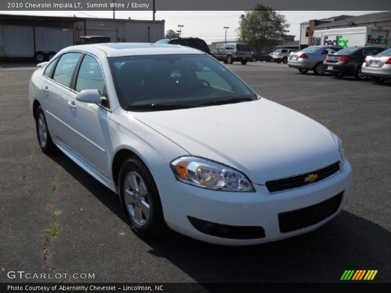 Summit White / Ebony 2010 Chevrolet Impala LT