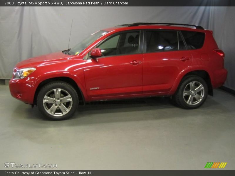 Barcelona Red Pearl / Dark Charcoal 2008 Toyota RAV4 Sport V6 4WD