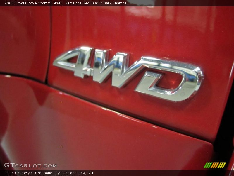 Barcelona Red Pearl / Dark Charcoal 2008 Toyota RAV4 Sport V6 4WD