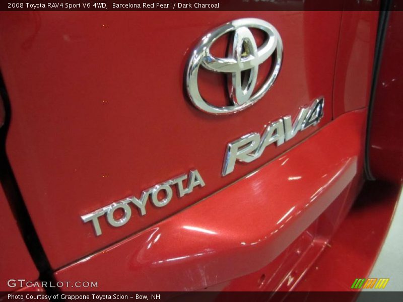 Barcelona Red Pearl / Dark Charcoal 2008 Toyota RAV4 Sport V6 4WD
