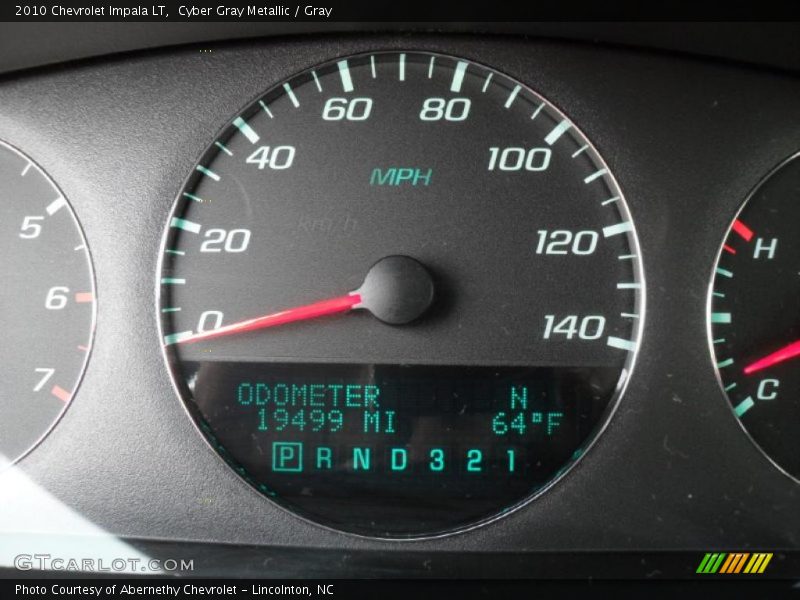 Cyber Gray Metallic / Gray 2010 Chevrolet Impala LT