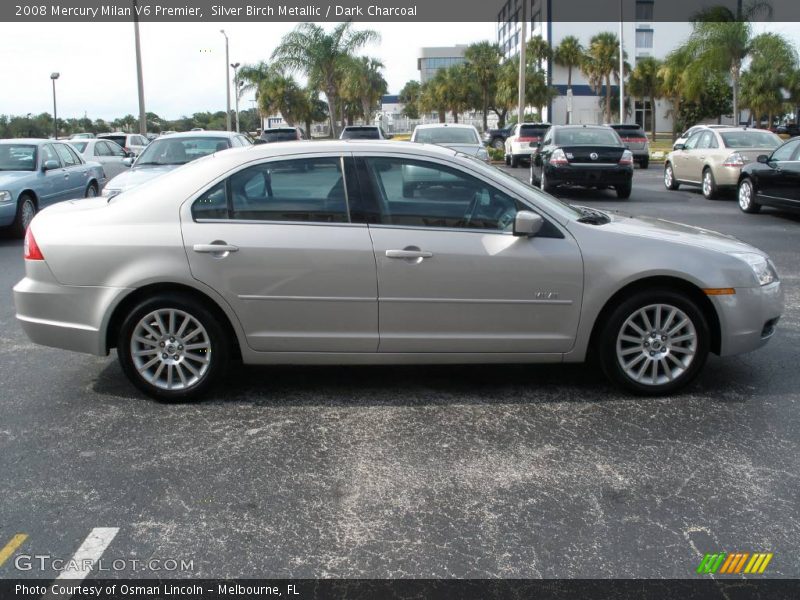 Silver Birch Metallic / Dark Charcoal 2008 Mercury Milan V6 Premier