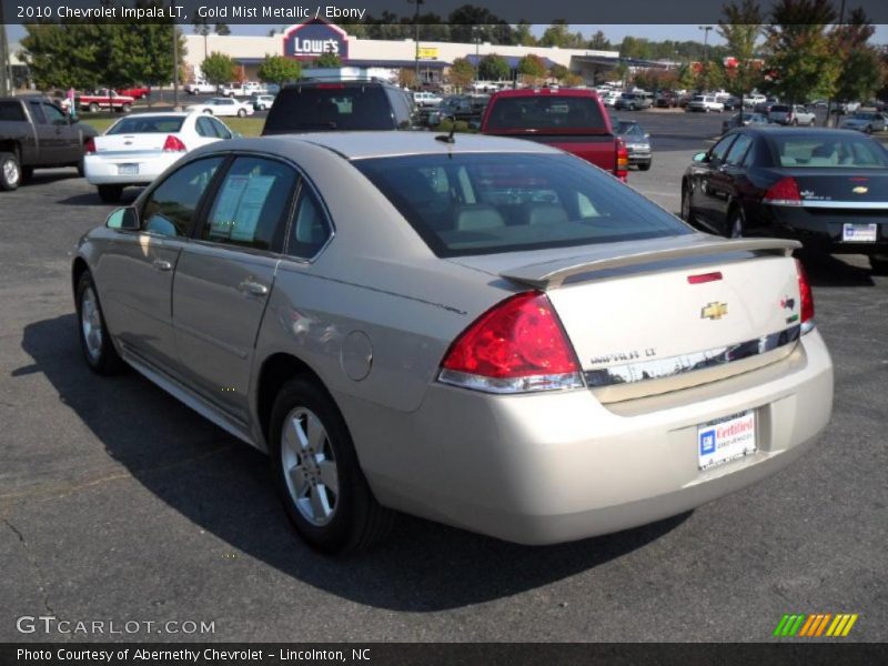 Gold Mist Metallic / Ebony 2010 Chevrolet Impala LT