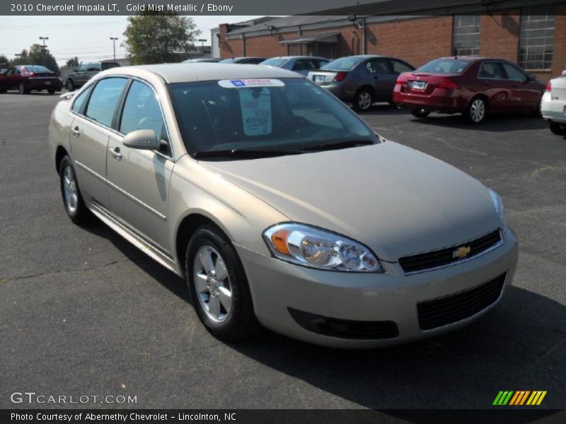 Gold Mist Metallic / Ebony 2010 Chevrolet Impala LT