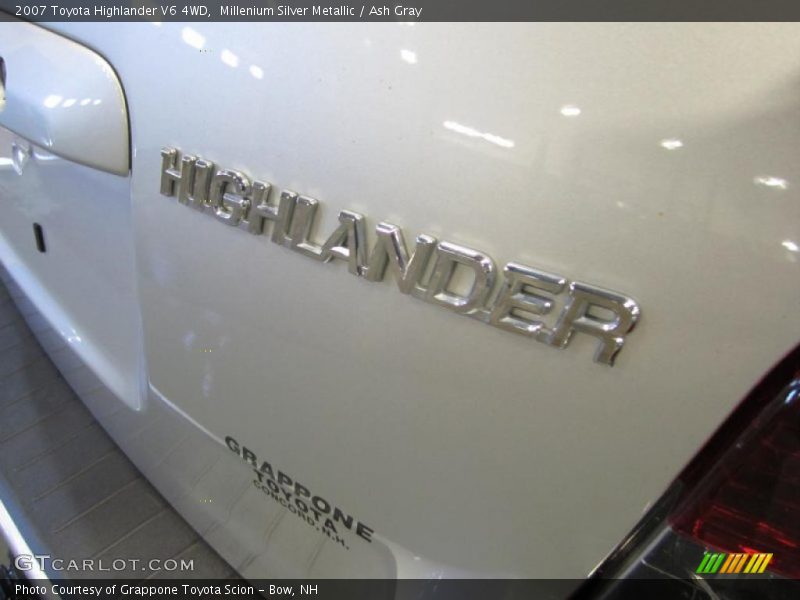 Millenium Silver Metallic / Ash Gray 2007 Toyota Highlander V6 4WD