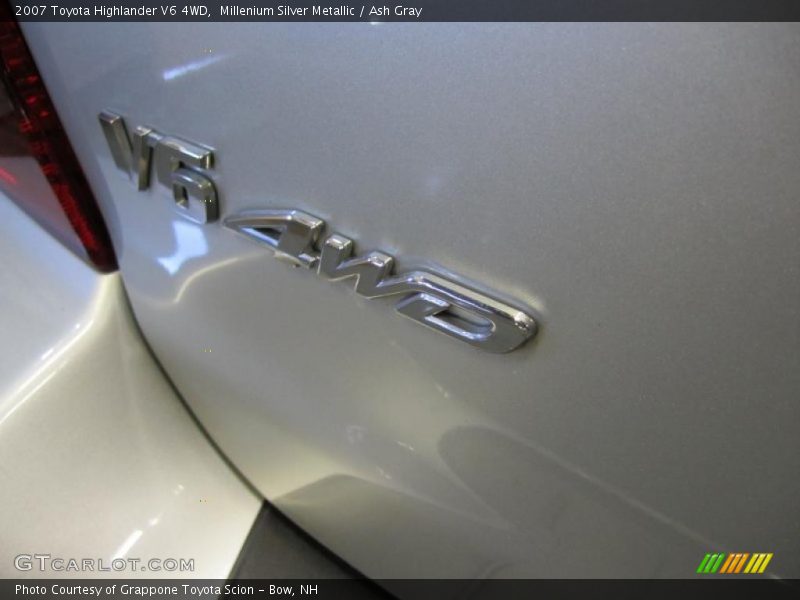 Millenium Silver Metallic / Ash Gray 2007 Toyota Highlander V6 4WD