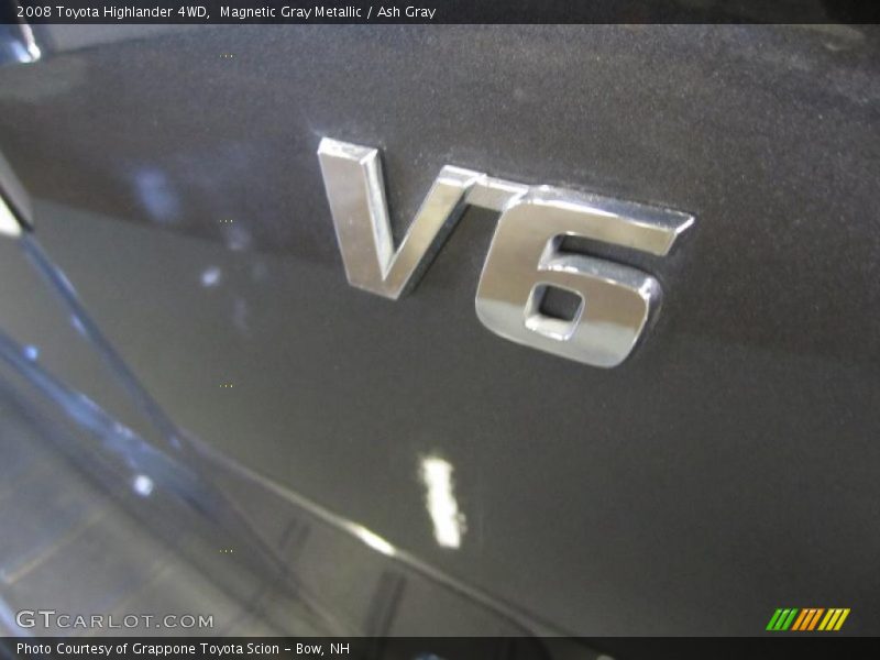 Magnetic Gray Metallic / Ash Gray 2008 Toyota Highlander 4WD