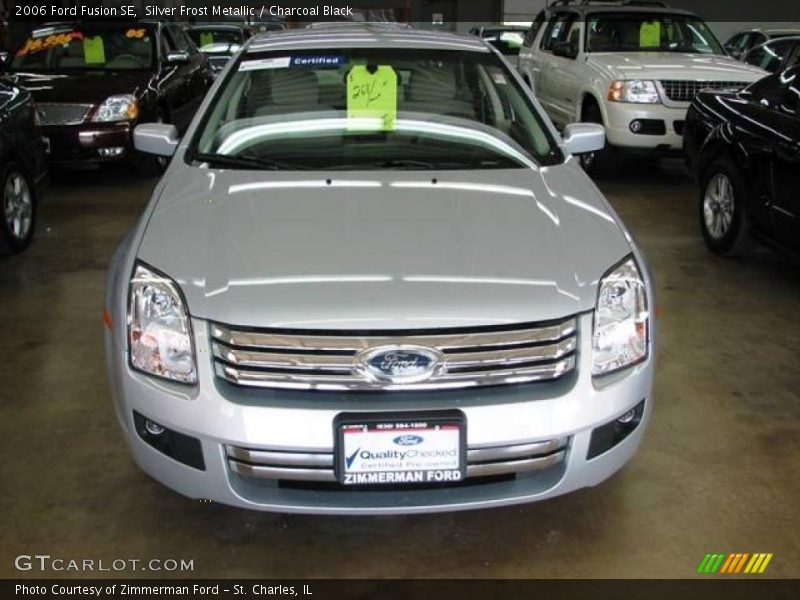 Silver Frost Metallic / Charcoal Black 2006 Ford Fusion SE