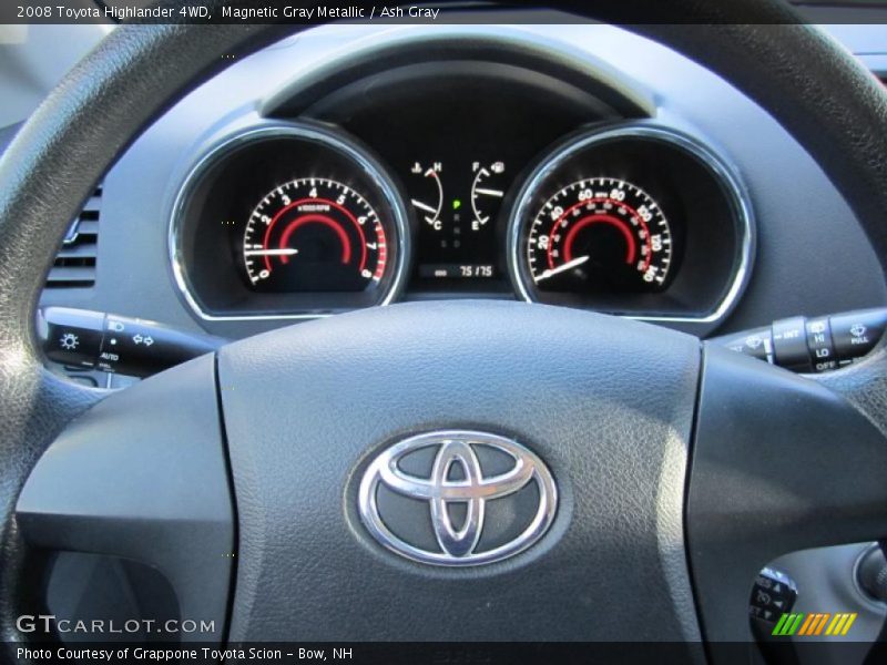 Magnetic Gray Metallic / Ash Gray 2008 Toyota Highlander 4WD