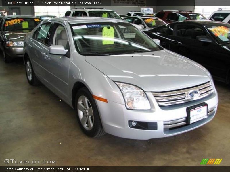Silver Frost Metallic / Charcoal Black 2006 Ford Fusion SE