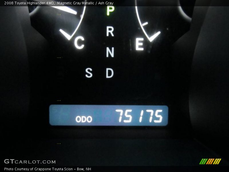 Magnetic Gray Metallic / Ash Gray 2008 Toyota Highlander 4WD