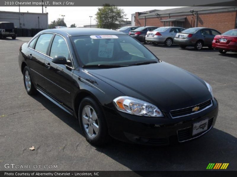 Black / Gray 2010 Chevrolet Impala LT