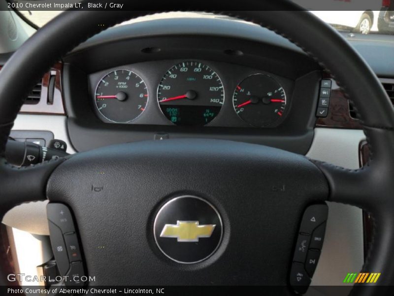 Black / Gray 2010 Chevrolet Impala LT
