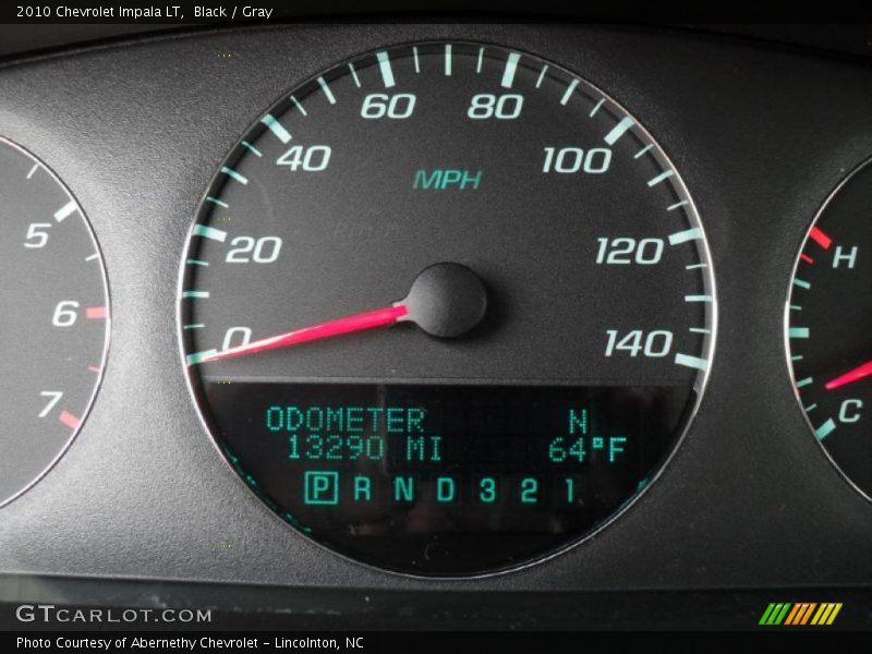 Black / Gray 2010 Chevrolet Impala LT