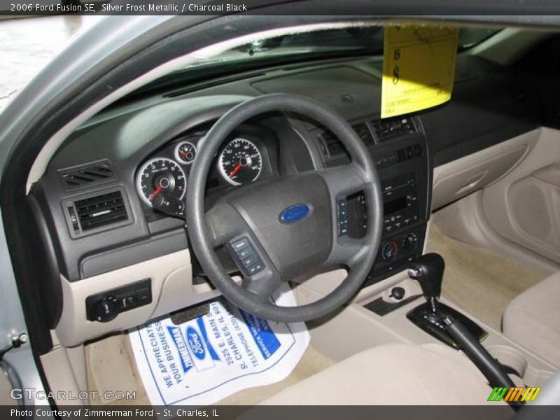 Silver Frost Metallic / Charcoal Black 2006 Ford Fusion SE