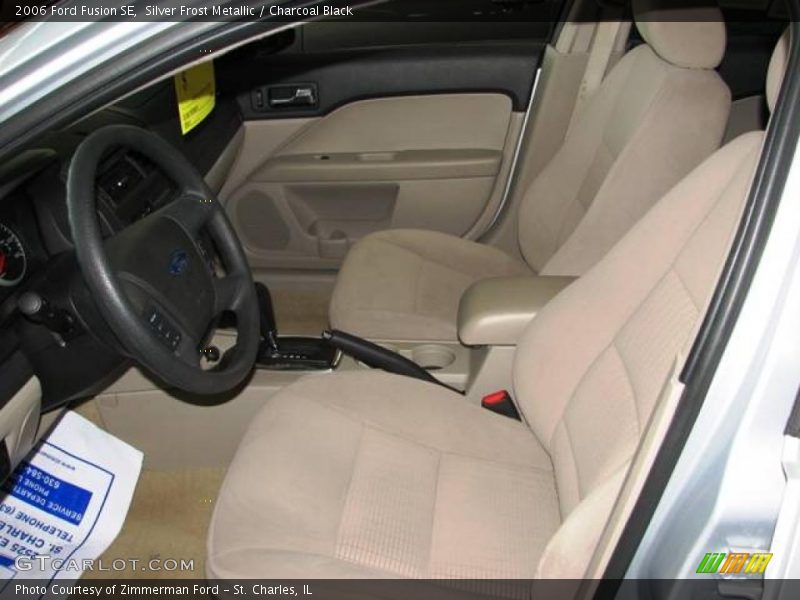 Silver Frost Metallic / Charcoal Black 2006 Ford Fusion SE